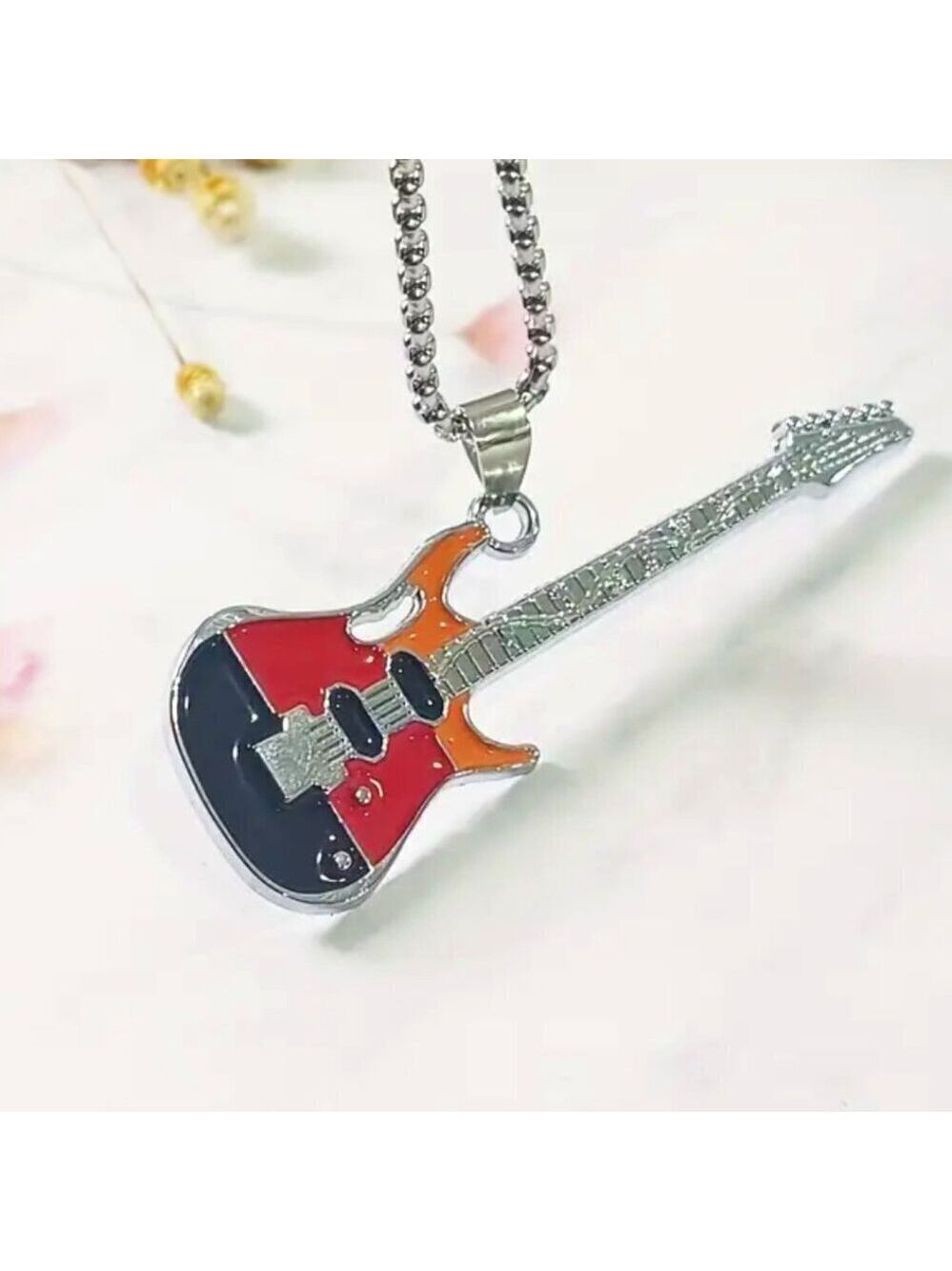 1461 tri-colored guitar pendant